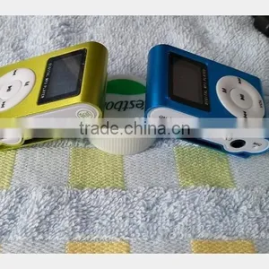Free Prelaod FM LCD Display Clip Mp3 Player,metal Mini Screen Mp3 Music Player thumbnail-3