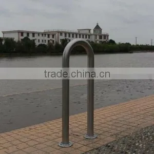U Style Stainless Steel 1 Wave Bike Rack thumbnail-1