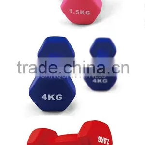 Body Building Home Gym Equipment Heavy Duty Custom Hex Neoprene Dumbbell Set thumbnail-2