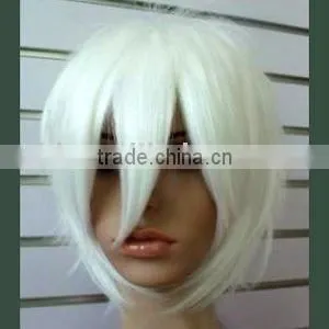 Short Grey White Cosplay Wigs thumbnail-1