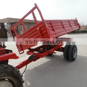 Highquality 7CX-5TD 5 Ton Hydraulic Tipping Four Wheel Farm Trailier With CE Certificate for Sale thumbnail-1