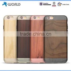 Soft Natural Wood TPU Wooden Case for Iphone 6S thumbnail-1