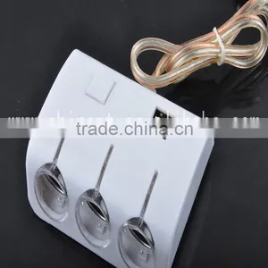 12V 3 Way Portable Dual Usb Car Socket Car Splitter thumbnail-2
