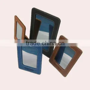 Pu Leather Cosmetic Mirror With Support thumbnail-1