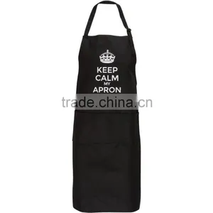 Kitchenlife Keep Calm My Apron Is On Chef Quality Cooking Apron Black In Color thumbnail-2
