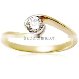Wide Band Engagement Ring Settings, Engagement Wedding Ring Set thumbnail-1