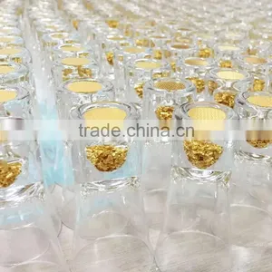 Customized Logo Japanese Sake Tiny Round Heavy Bottom Vodka Glass thumbnail-4