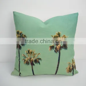 Throw Decorative Hotel Pillows Square Plain Patterned Cushion Cover Scenery Digital Printing Pillow Case thumbnail-2