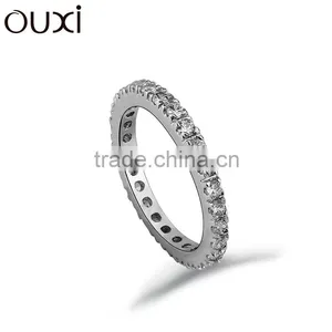 OUXI 2015 Fashion Silver Friendship Rings Made With Austria Crystal 40110-1 thumbnail-1