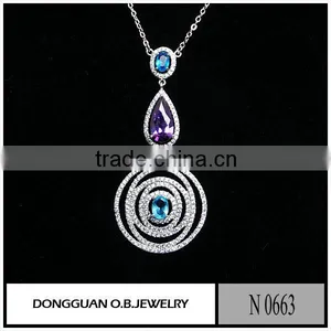 Costume Jewelry Rhodium Plated Large Size Jewelry thumbnail-1