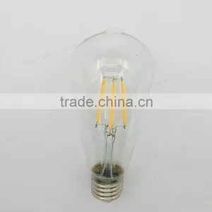 Hot Sell Vintage Clear Glass Led A19/ST58/G125/ST64 4W Led Filament Light Bulb E26 E27 B22 Led Lamp thumbnail-3