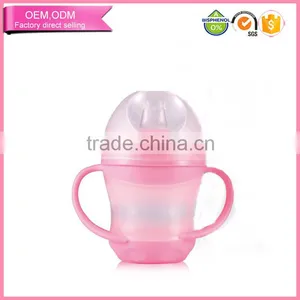 Fashion Design pp Baby Feeding Training Sippy Cup Silicone Nipple With Handle Easy to Grip thumbnail-1
