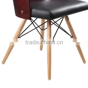 Commercial Comfortable Wooden Chair Designs With Cushion #HY2017-1 thumbnail-5