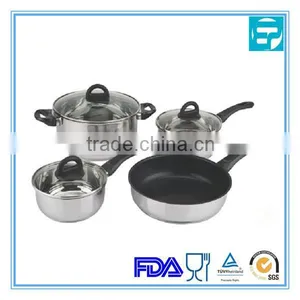 7pcs Stainless Steel Non Stick Cookware Sets thumbnail-1