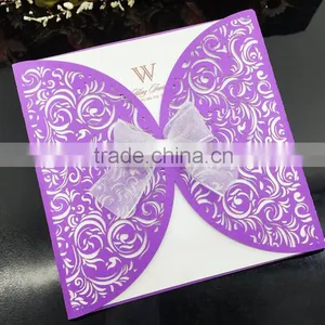 Wholesale Luxury Handmade Decoration Greeting Wedding Invitation Cards thumbnail-2