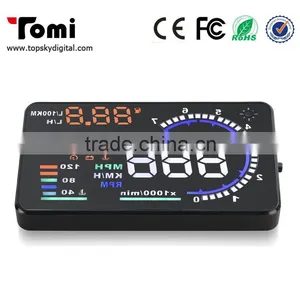 Car Styling Universal Car Hud Head up Display A8 5.5" GPS Speedometer Smart Digital Car Speedometer OBD2 Interface thumbnail-2