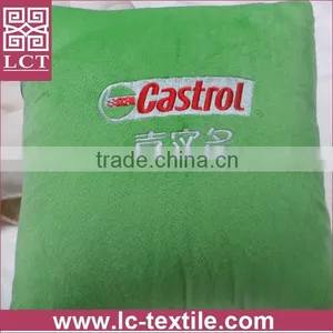 Supply Open as a Blanket Softest Plush Fabric Advertising Cushion With Branding Logo Embrideried(LCTP0044) thumbnail-1
