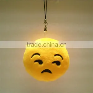 Fashion Stuffed Plush Soft Toy Key Chains Mini Emoji Keychain thumbnail-3