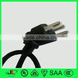 Brazil 3 Pin Plug UC Certification 3 Pin Plug Brazil Right Angle Electric Plug thumbnail-2