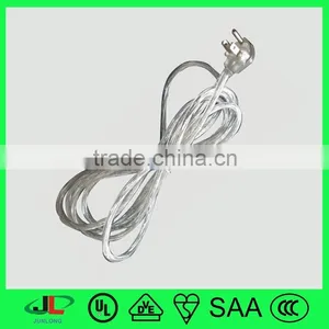 NEMA Transparent Extension Cord UL 3 Pin Plug American Electric Wires for Sale thumbnail-6