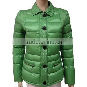 2014 Hot Sale Lady Jacket Fashion Green New Design High Quality Down Jacket/winter Jacket/women Jacket thumbnail-1