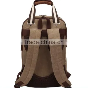 Multifunction Outdoor Waxed Canvas Backpack With Handle thumbnail-5