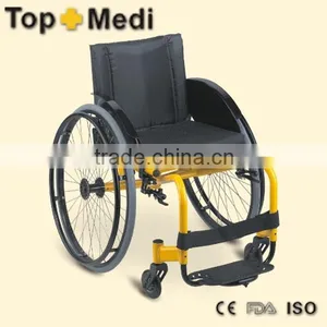 2015 New Rehabilitation Product Cheap Simple Manual Adjustable Armrest And Drop Back Handle Leisure Wheelchair thumbnail-1