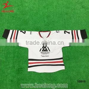 Mens 2016 Hot Sale Custom Embroidery Logo Unique International Hockey Jersey Shirts Wears Nhl thumbnail-1