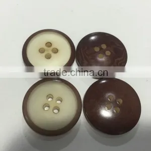 4 Holes Dyed Natural Corozo Nut Buttons thumbnail-1