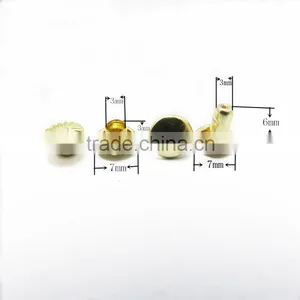 7mm Hot Sale Custom Decorative Copper Metal Rivets thumbnail-2