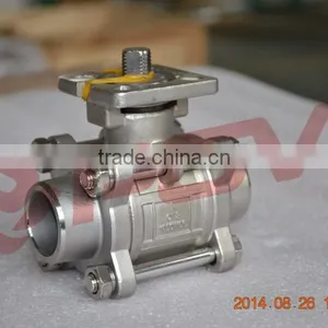 1000wog 3 pc Welding 1 Inch Ball Valve thumbnail-2