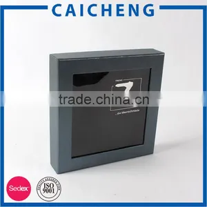 China Manufacturer Black Carton Paper Box With PVC Window thumbnail-1