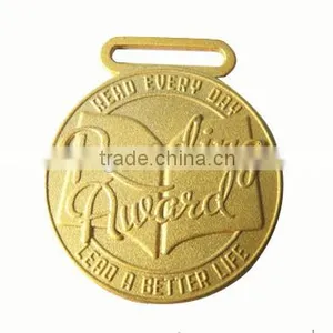 Gold Color Reading Award Medal/custom Reading Award Medal Gold Color thumbnail-1