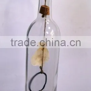 Glass Chime ,glass Bottle With Shell ,windbell thumbnail-1