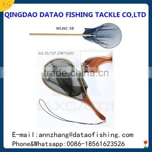 Hand Wooden Rubber Fishing Net thumbnail-1
