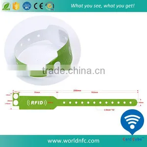One Time Off Disposable Ntag213 RFID Paper Wristband for Events thumbnail-3