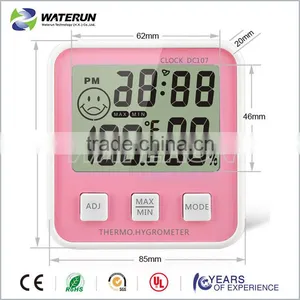 Hot Sale Mini Digital Alarm Clock Thermometer Testing Indoor Humidity and Temperature thumbnail-1