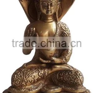 Ethnic Brass New Latest Buddha Resting Statue thumbnail-1
