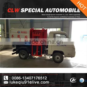 Dongfeng 2 Tons Mini Garbage Lift Truck for Sales thumbnail-3