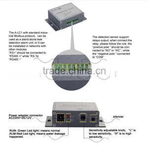 China High Performance Water Leak Sensor With Software to Record Data, Water Leak Detector Rs485, Leakage Sensor Alarm thumbnail-5