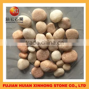 Beautiful Smooth Decorative Sunset Glow Red Pebble Stone for Garden thumbnail-1