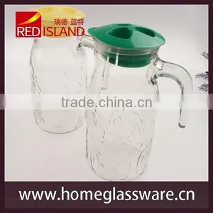 Large Glass Water Bottle With Lid, Juice Bottle thumbnail-2