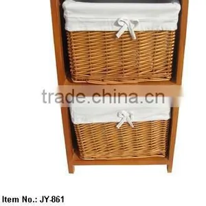 2014 Storage Cabinet With Wicker Baskets Wholesale thumbnail-1