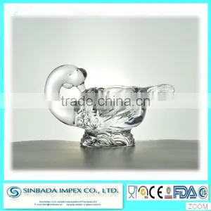 Wholesales Swan Shape Candle Holder High Quality Crystal Glassware for Home Deco thumbnail-1
