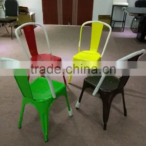 Vintage Industrial Chair Iron Chair With Garden Furniture thumbnail-2