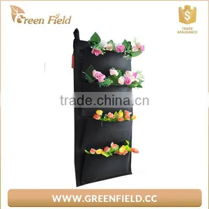 4Pocket Vertical Felt Fabric Hanging Garden Plant Grow Container Bags thumbnail-1