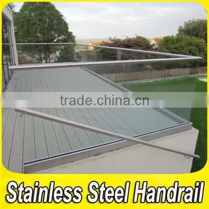 Fabrication Project Stainless Steel Frameless Glass Balcony Deck Railing thumbnail-1