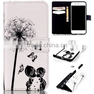 PU Leather Embossing Craft Cell Phone Case, Wholesale Leather Flip Case for IPhone6 6S thumbnail-1