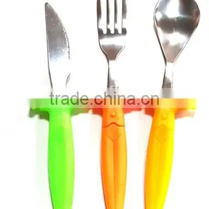 Wholesale Stock Small Order Plastic Handle Knife/Fork/Spoon thumbnail-1