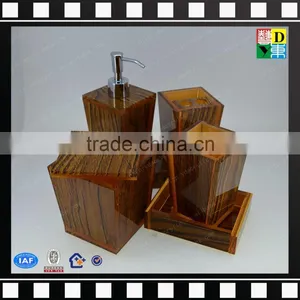 Factory Wholesale Acrylic Bathroom Accessories High Quality PMMA Bath Set From China Manufacturer thumbnail-5